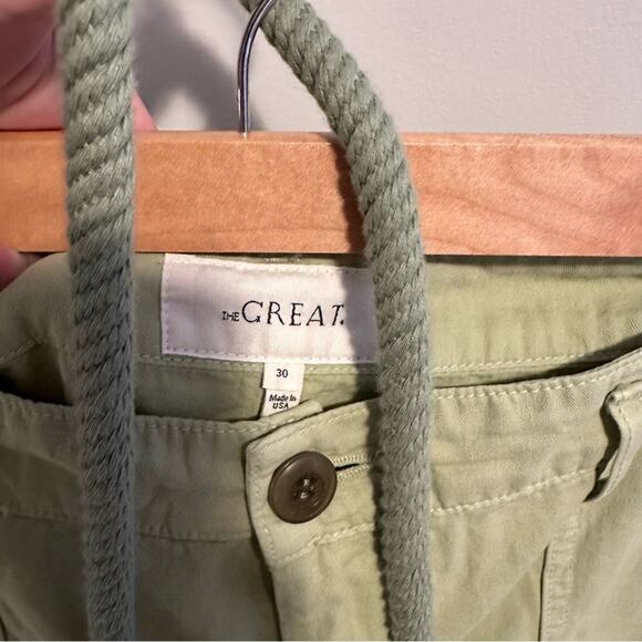 THE GREAT. Green Cotton Pants 30 - Picture 10 of 13